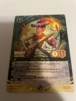 Woody Jungle Guide Disney Lorcana Promo - Store Championship Participation 53/P3 - Image 1