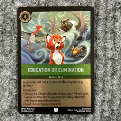 Disney Lorcana Winterspell Education Or Elimination 97/204 Foil - Image 1
