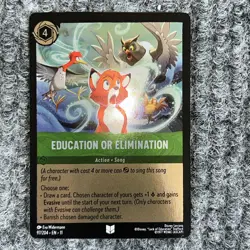 Disney Lorcana Winterspell Education Or Elimination 97/204 Foil - Image 2