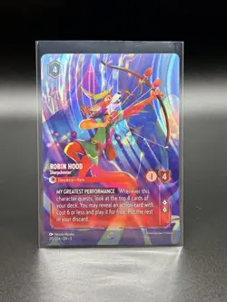 Disney Lorcana TCG Robin Hood Enchanted Shimmering Skies Sharpshooter 215/204 - Image 1