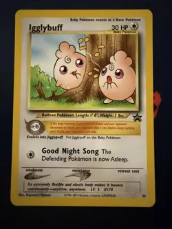 Igglybuff #36 - Black Star Promo - WoTC Pokemon Card - Image 1