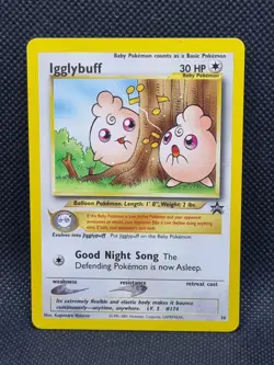Pokemon Card - Igglybuff #36 Wizards Black Star Promo WOTC Rare - Near Mint - Image 2