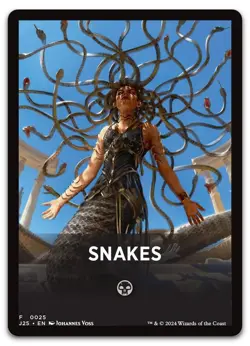 Snakes Theme Card #25 (NM) Foundations Jumpstart J25 Magic MTG - Image 1