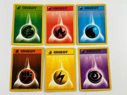Pokemon 1999 Base Set Unlimited Energy 6 Card Set / Lot # 97-102 - Image 1