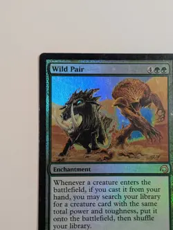 MTG Card - 1x Wild Pair, Premium Deck Series Slivers LP Foil Magic The Gathering - Image 3