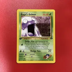 Pokemon Card - Gym Challenge 78/132 - KOGA'S GRIMER 1st Edition NM - Image 1