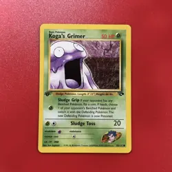 Pokemon Card - Gym Challenge 78/132 - KOGA'S GRIMER 1st Edition NM - Image 1