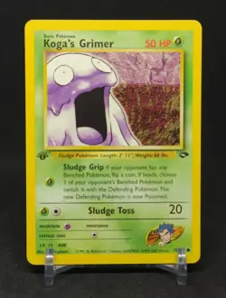 Koga's Grimer 1st Edition Gym Challenge 78/132 Pokemon Card - Image 1