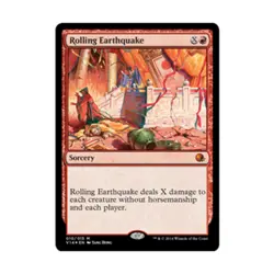 WOTC MtG From the Vault Annihilation Rolling Earthquake (MR) (Foil) EX - Image 1