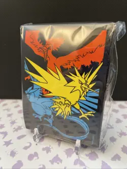 Moltres & Zapdos & Articuno Deck Protector Card Sleeves 65ct New - Image 1