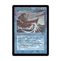 WOTC MtG Beta Water Elemental (U) EX - Image 1