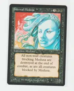 Magic the Gathering ~ MTG ~ 1x Infernal Medusa ~ LEGENDS ~ M/NM - Image 1
