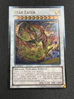 Yu-Gi-Oh! Star Eater (LP) (UTR) 1st Edition JOTL-EN047 Judgment of the Light - Image 1