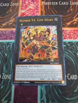 Yugioh Number 54: Lion Heart BLC1-EN037 Ultra Rare 1st Edition Near Mint - Image 1