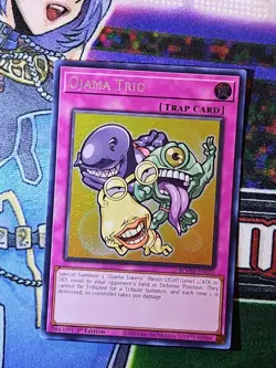 Ojama Trio BLMM-EN010 Monster Mayhem (Chibi Art) Secret Rare 1st Edition NM - Image 1