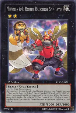 Shadow Specters Rare HP SHSP-EN051 Number 64: Ronin Raccoon Sandayu - Image 1
