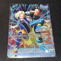 1x Dragon Ball Fusion World Android 17/Android 18 FB02-077 Alt Art Full Art - Image 1