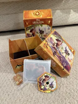 Disney Lorcana Wilds Unknown Empty Trove Box With All 3 Original Accessories - Image 1