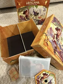 Disney Lorcana Wilds Unknown Empty Trove Box With All 3 Original Accessories - Image 4