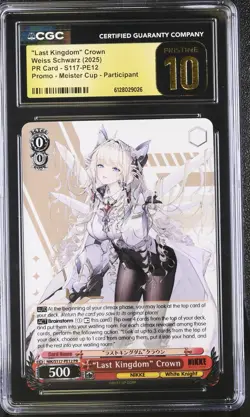 RARE CGC Pristine 10 2025 Weiss English NIKKE "Last Kingdom" Crown PR Promo - Image 1
