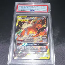 The Pokemon Company Reshiram & Charizard GX SM Black Star Promo SM201 PSA 8 - Image 1