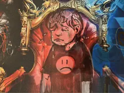 Mtg Dark Confident Playmat Sketched By The Artist Himself Signed - Image 2