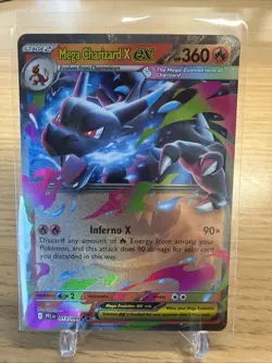 🚀Pokemon TCG Mega Charizard X ex #013/094 ME02: Phantasmal Flames NM - Image 1