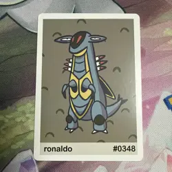 Pookiemoot Gen 3 - Ronaldo (Armaldo) #0348 - Pokemon Fan Art Non TCG - Image 1