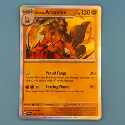HISUIAN ARCANINE 100/167 RARE TWILIGHT MASQUERADE POKEMON HOLO NM/M - Image 1