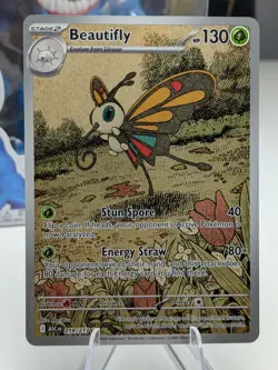 Pokemon Beautifly 219/217 Secret Art Rare Holo NM - Ascended Heroes - Image 1