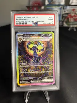 2025 POKEMON PRISMATIC EVOLUTIONS SPECIAL ILLUSTRATION RARE UMBREON EX PSA 9 - Image 1