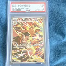 Pokemon TCG Ethan's Typhlosion 190/182 IR Holo EN PSA 8 - Image 1