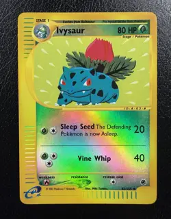 Pokemon TCG Ivysaur 82/165 Expedition Base Set Reverse Holo MP - Image 1