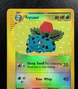Pokemon TCG Ivysaur 82/165 Expedition Base Set Reverse Holo MP - Image 2