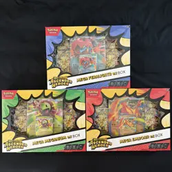 Pokemon Ascended Heroes Mega Meganium ex, Emboar ex, Feraligatr ex Boxes 3 Pack - Image 1