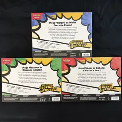 Pokemon Ascended Heroes Mega Meganium ex, Emboar ex, Feraligatr ex Boxes 3 Pack - Image 2