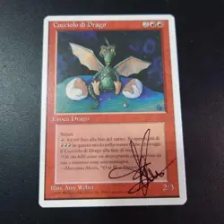 Dragon Whelp Sketch Art Artist Proof Mtg Amy Weber - Image 1