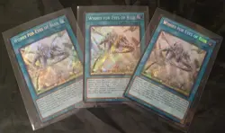 3x WISHES FOR EYES OF BLUE SDWD-EN042 SECRET RARE PLAYSET YUGIOH NM - Image 1