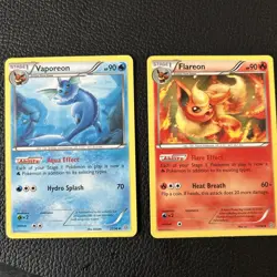 Flareon 13/98 Vaporeon 22/98 Pokemon Card : XY07: Ancient Origins - Image 1