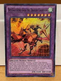 Sky Galloping Gaia The Dragon Champion - MIL1-EN010 - Super Rare - 1st Ed. - LP - Image 1