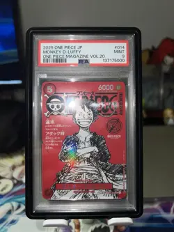 Bandai 2025 One Piece CCG Monkey D. Luffy #014 PSA 9 Graded Holo Promo JP - Image 2