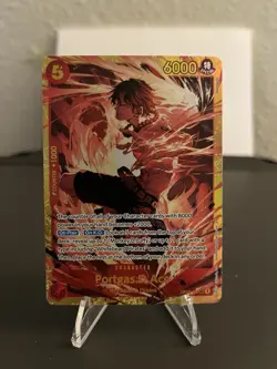 Bandai One Piece Card Game Portgas.D.Ace OP16-118 SEC Special Foil Character - Image 1