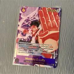 Bandai One Piece Monkey D. Luffy EB02-061 EN Foil Alt Art Secret Rare - Image 1