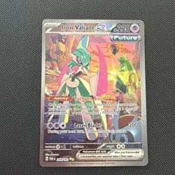 Pokemon TCG Iron Valiant EX 249/182 Paradox Rift Special Illustration Rare NM - Image 1