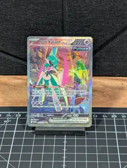 Pokemon TCG Iron Valiant EX Paradox Rift 249/182 Holo Special Illustration Rare - Image 1