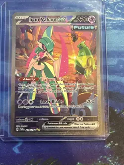 Pokemon TCG Iron Valiant EX 249/182 Paradox Rift Special Illustration Rare NM - Image 1