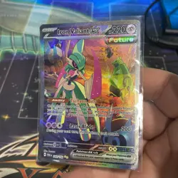 Pokemon TCG Iron Valiant EX Paradox Rift 249/182 Special Illustration Rare NM - Image 2