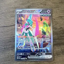 Pokemon TCG Iron Valiant EX Paradox Rift 249/182 Holo Special Illustration Rare - Image 1
