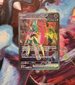 Pokemon TCG Iron Valiant EX Paradox Rift 249/182 Special Illustration Rare Mint - Image 1
