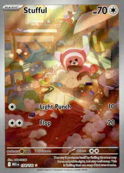Pokemon Card Stufful Illustration Rare ME01: Mega Evolution 154/132 - Image 1